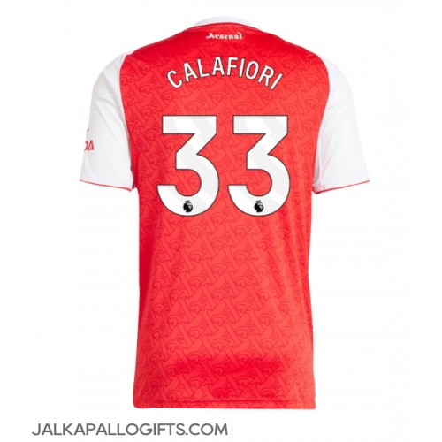Arsenal Riccardo Calafiori #33 Kotipaita 2025-26 Lyhythihainen